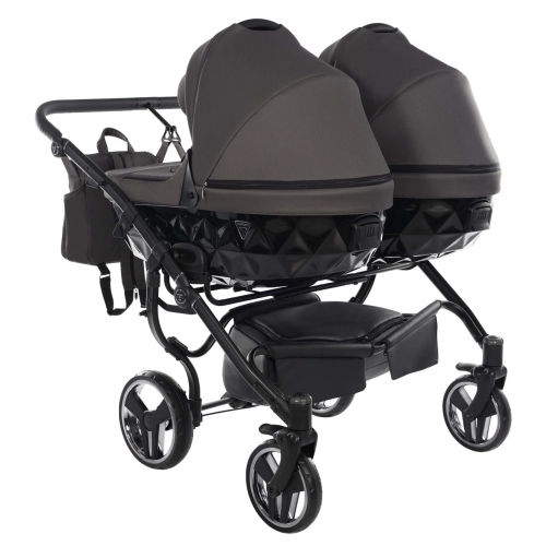 Junama Basic Duo 03 Black Nickel Коляска для двойняшек 3in1