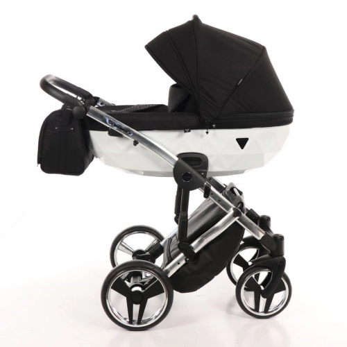 Junama Diamond S-Line 2in1 col. 04 White Bērnu rati 2 in 1