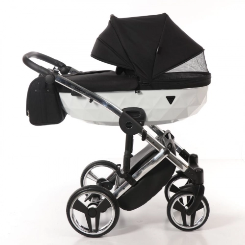 Junama Diamond S-Line 2in1 col. 04 White Bērnu rati 2 in 1