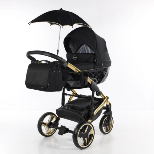 Junama Diamond S-Line 3in1 col. 02 Black Bērnu rati 3 in 1