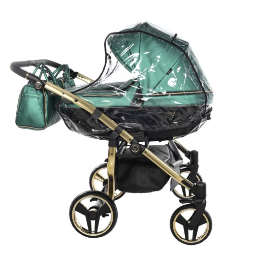 Junama Fluo Line Duo 02 Green Gold Коляска для двойняшек 3in1