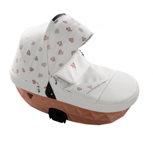 Junama Glow col. 1 White rose gold Bērnu ratiņi 3 in 1