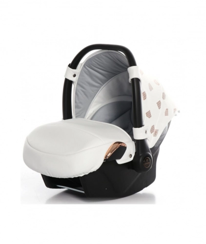 Junama Glow col. 1 White rose gold Bērnu ratiņi 3 in 1