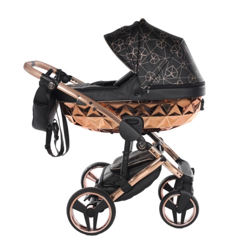 Junama Heart 02 Black rose gold Детская коляска 3in1