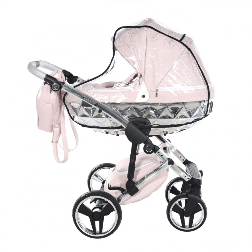 Junama Heart 06 Pink silver Детская коляска 3in1