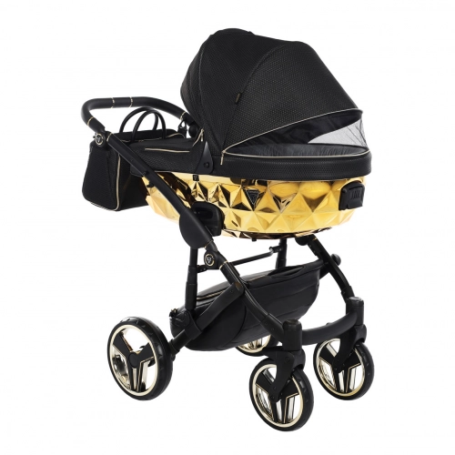 Junama Mirror Col.02 Black gold Детская коляска 2 в 1