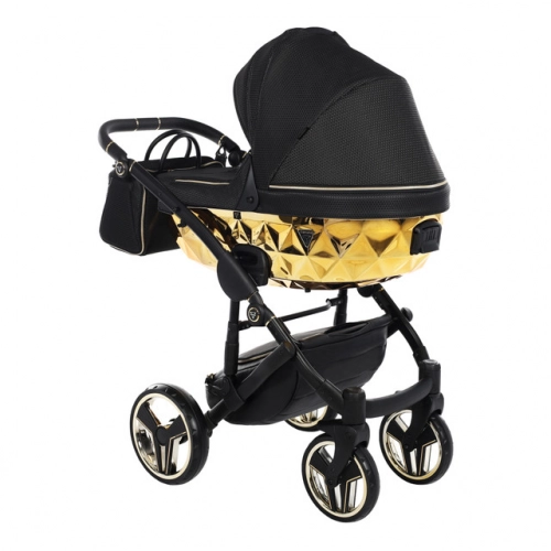 Junama Mirror Col.02 Black gold Детская коляска 2 в 1