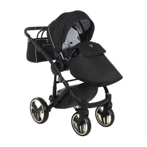 Junama Mirror Col.02 Black gold Детская коляска 2 в 1