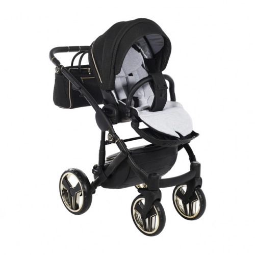Junama Mirror Col.02 Black gold Детская коляска 2 в 1