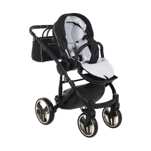 Junama Mirror Col.02 Black gold Детская коляска 2 в 1
