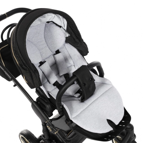 Junama Mirror Col.02 Black gold Детская коляска 2 в 1