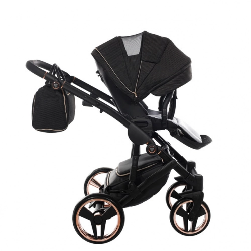 Junama Mirror Satin Col.02 Satin rose gold Bērnu rati 2in1