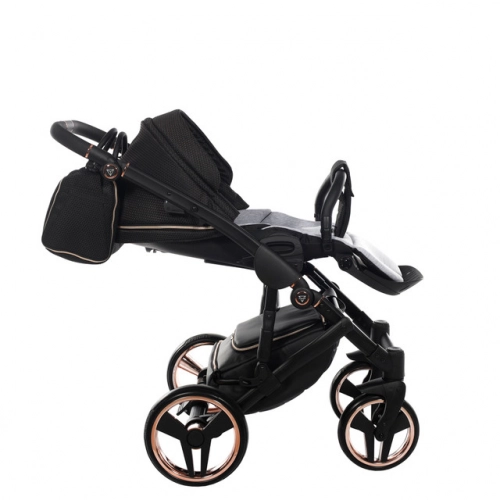 Junama Mirror Satin Col.02 Satin rose gold Bērnu rati 2in1