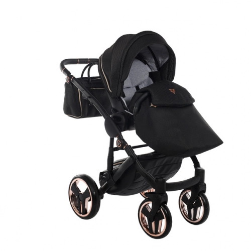 Junama Mirror Satin Col.02 Satin rose gold Bērnu rati 2in1