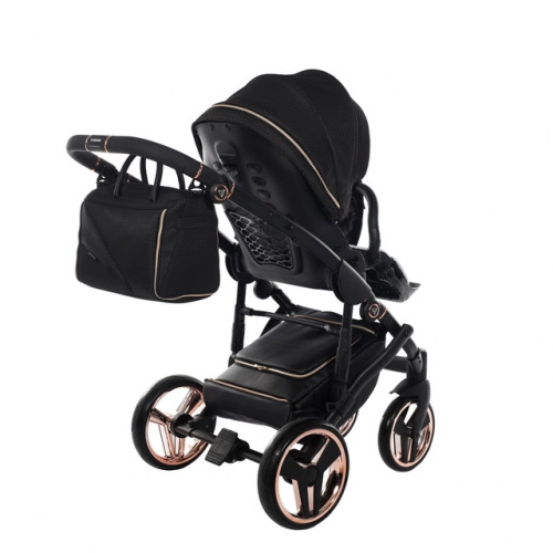 Junama Mirror Satin Col.02 Satin rose gold Bērnu rati 2in1