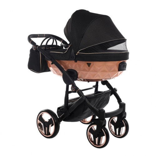 Junama Mirror Satin Col.02 Satin rose gold Bērnu rati 2in1
