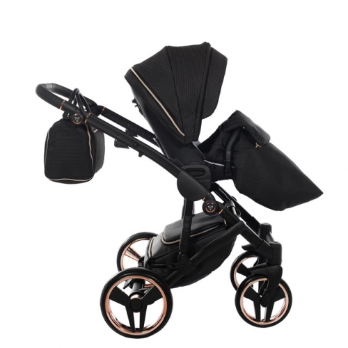Junama Mirror Satin Col.02 Satin rose gold Bērnu rati 2in1
