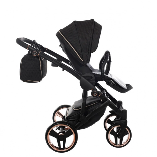 Junama Mirror Satin Col.02 Satin rose gold Bērnu rati 2in1