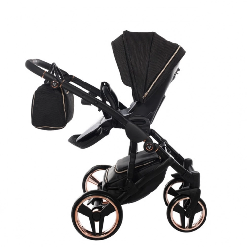 Junama Mirror Satin Col.02 Satin rose gold Bērnu rati 2in1