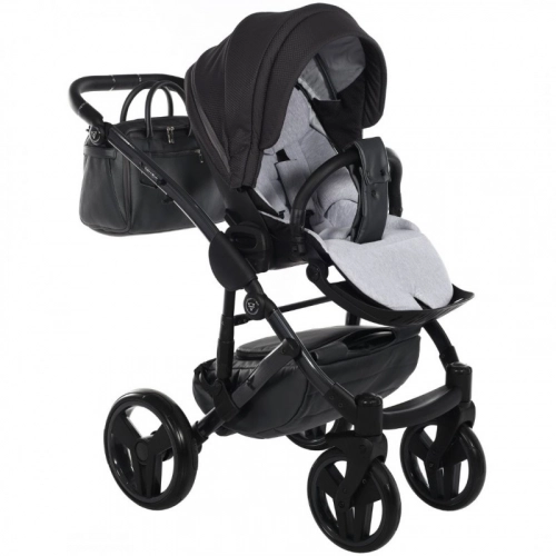 Junama Saphire Col.02 Black Bērnu rati 2in1