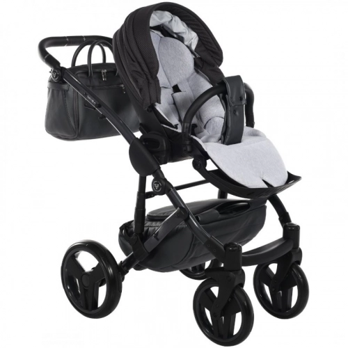 Junama Saphire Col.02 Black Bērnu rati 2in1