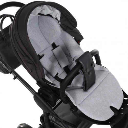 Junama Saphire Col.02 Black Bērnu rati 2in1