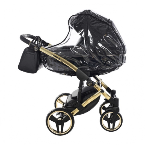 Junama Saphire Col.03 Black gold Bērnu rati 2in1