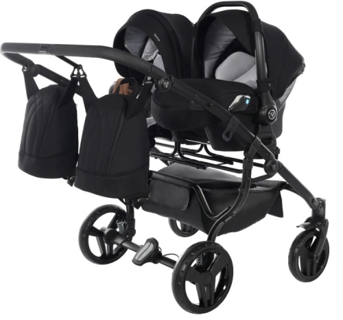 Junama Space Duo 04 Black Dvīņu rati 2in1