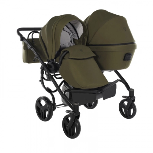 Junama Termo Line Tex Duo 03 Olive Коляска для двойняшек 3in1