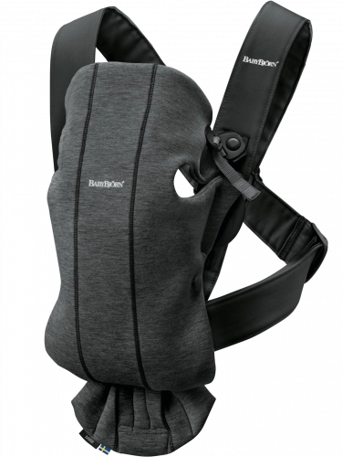 Ķengursoma BabyBjorn Mini Baby Carrier 3D Jersey Charcoal grey 021076