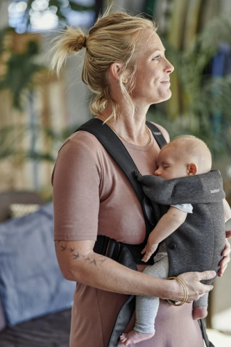Ķengursoma BabyBjorn Mini Baby Carrier 3D Jersey Charcoal grey 021076