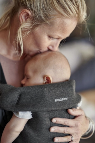 Ķengursoma BabyBjorn Mini Baby Carrier 3D Jersey Charcoal grey 021076