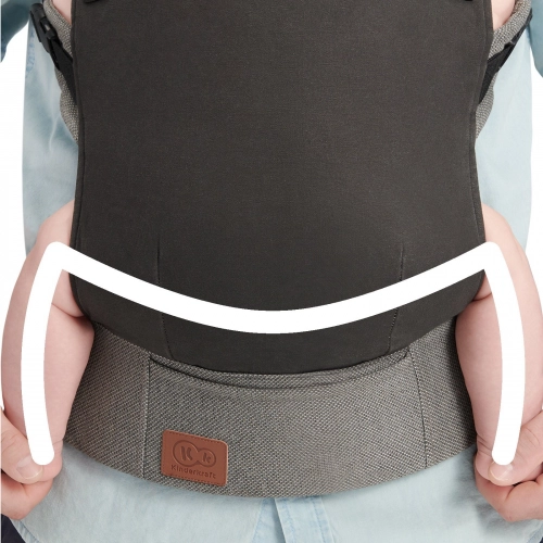 Ķengursoma Kinderkraft Carrier Milo Black 2in1