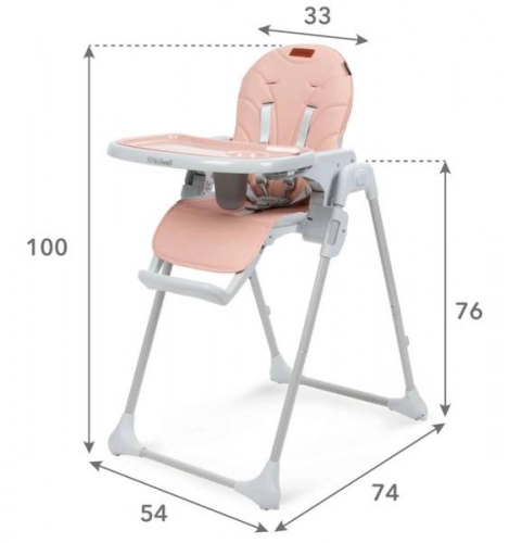 Kidwell Beno Pink Barošanas krēsliņš
