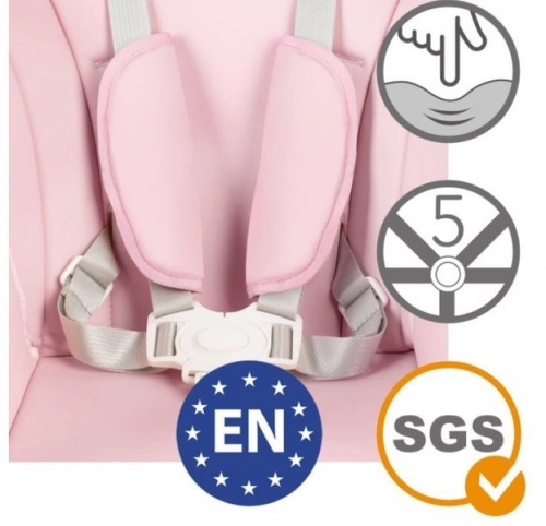 Kidwell Nobis 2in1 Pink Barošanas krēsls