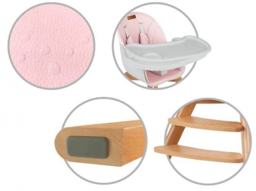 Kidwell Nobis 2in1 Pink Barošanas krēsls
