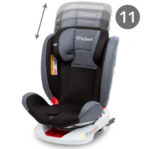 Kidwell ORBIT 360 Black 02 Bērnu autosēdeklis 0-36 kg