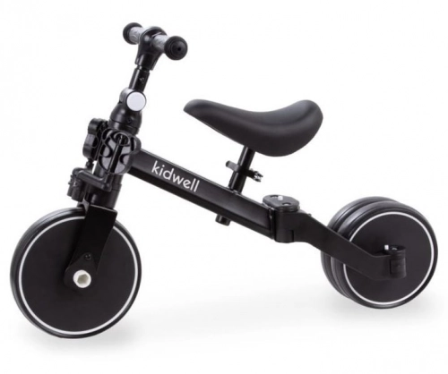 Kidwell Pico Black Bērnu velosipēds Skrejritenis Trīsritenis Divritenis 3in1