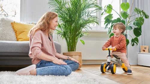 KinderKraft Cutie Turquoise Bērnu skrejritenis ar metālisku rāmi