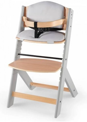 Kinderkraft Enock Wood grey 3in1 Barošanas krēsliņš ar spilventiņiem