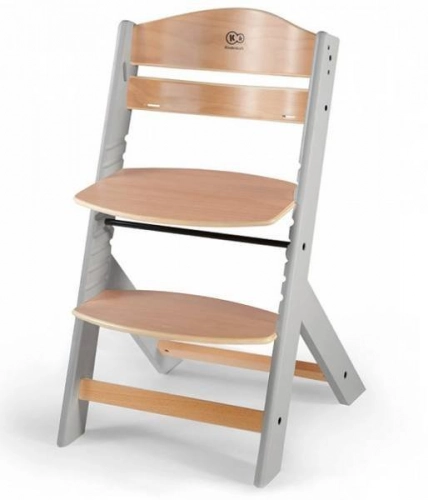 Kinderkraft Enock Wood grey 3in1 Barošanas krēsliņš ar spilventiņiem