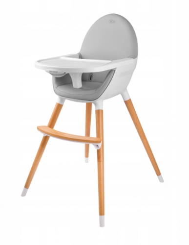 KinderKraft Fini Grey 2 in 1 Barošanas krēsls