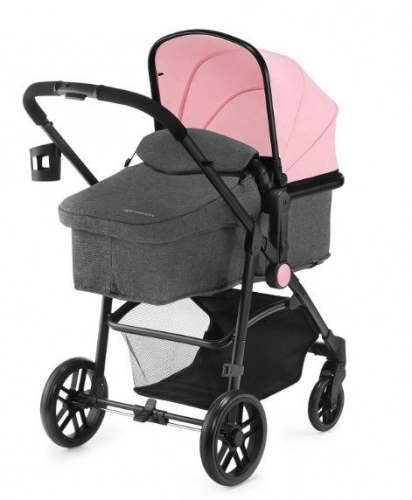 KinderKraft Juli Pink Bērnu rati 3in1