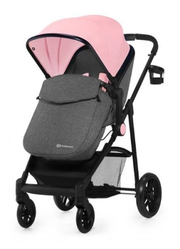 KinderKraft Juli Pink Bērnu rati 3in1