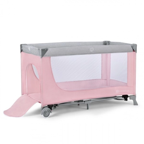 KinderKraft Leody Pink Кроватка-манеж для путешествий 2в1