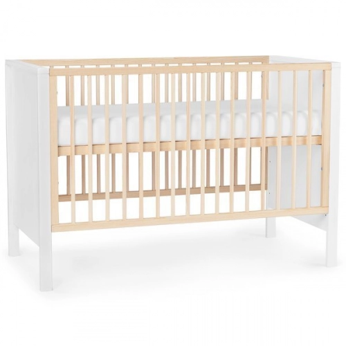 Kinderkraft Mia White Детская кроватка 2в1 + Матрас 120 x 60 см