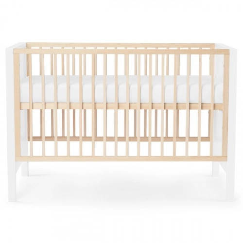 Kinderkraft Mia White Детская кроватка 2в1 + Матрас 120 x 60 см