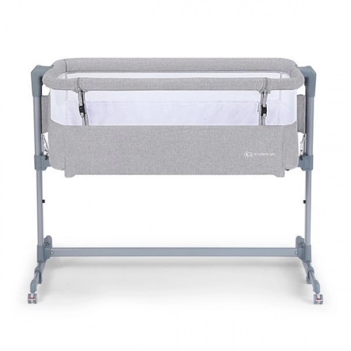 KinderKraft Neste Air Grey Bērnu gultiņa 2in1