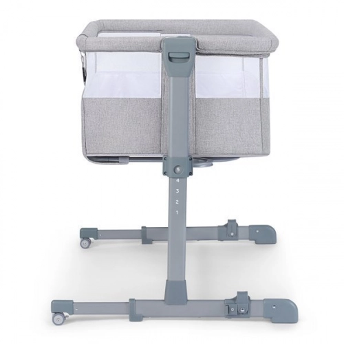 KinderKraft Neste Air Grey Bērnu gultiņa 2in1