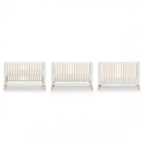 Kinderkraft Nico White Детская кроватка 2 в 1 + Барьер